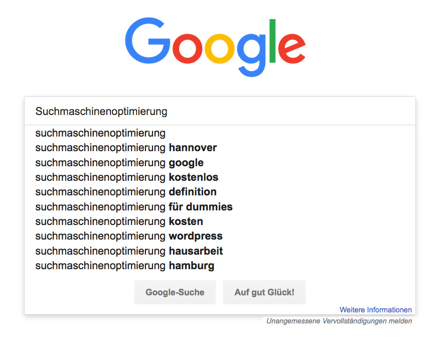 Suchmaschinenoptimierung Hannover für Google